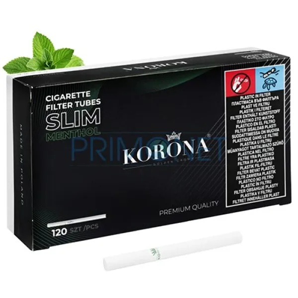 Tuburi Tigari Korona Slim Menthol 120