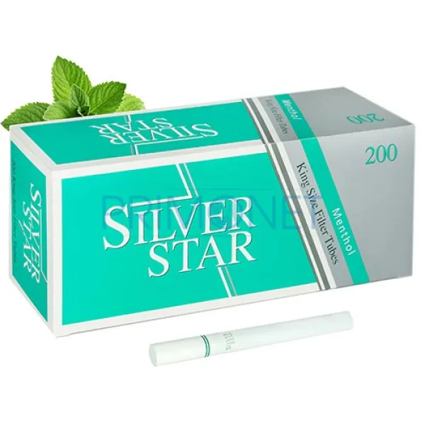 Tuburi Tigari Silver Star Menthol 200