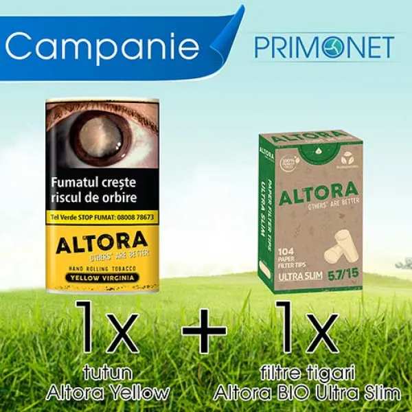 Campanie 1 x Altora Yellow (30g) + 1 x Altora Ultra Slim Eco (104)