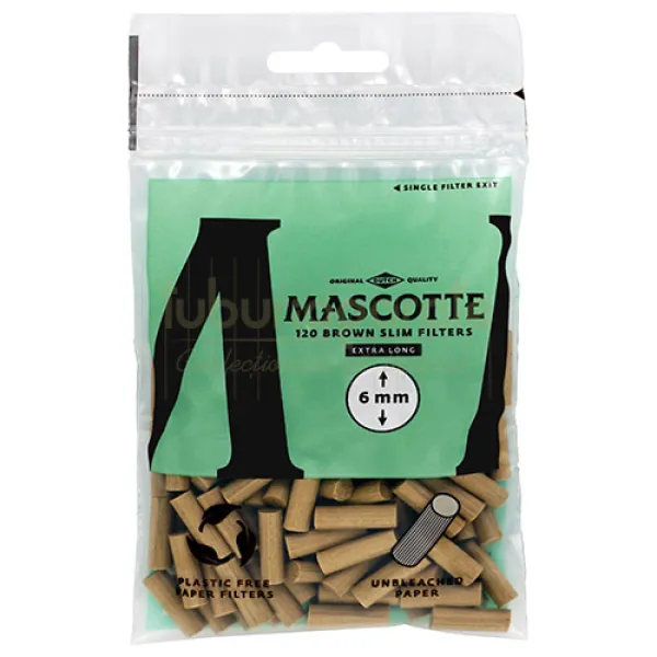 Filtre Tigari Mascotte Organic Brown Slim Long 6/19 (120)
