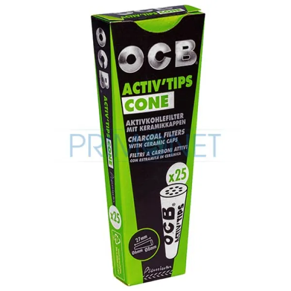 Filtre conuri OCB Activ Tips 6/8 mm (25)