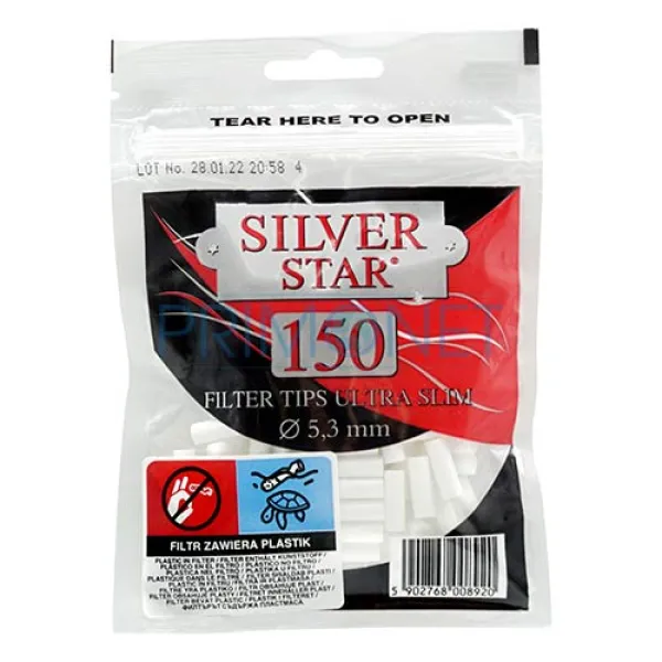 Filtre Tigari Silver Star Extra Slim 5,3/15 (150)