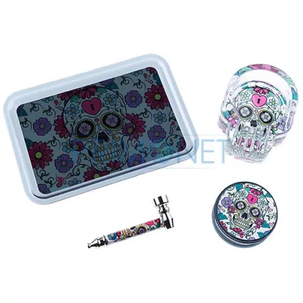 Set DM 5 (grinder, pipa, scrumiera, tava)