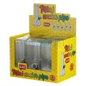 Bong mic de fumat confectionat din sticla cu inaltimea totala de 13 cm marca Bullet