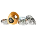 Grinder confectionat din metal cu sita Dreamliner 11 Yellow