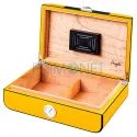 Humidor pentru trabucuri Angelo Yellow Carbon