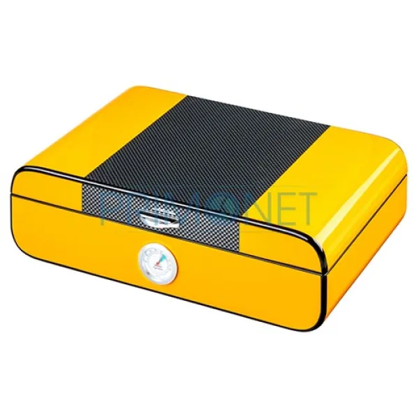 920061 Humidor Angelo Yellow Carbon