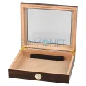 Humidor pentru trabucuri Walnut cu exterior lacuit