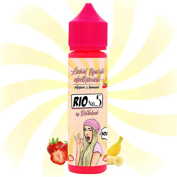 Lichid RIO Girls No. 5 (40 ml) Capsuni si Banane