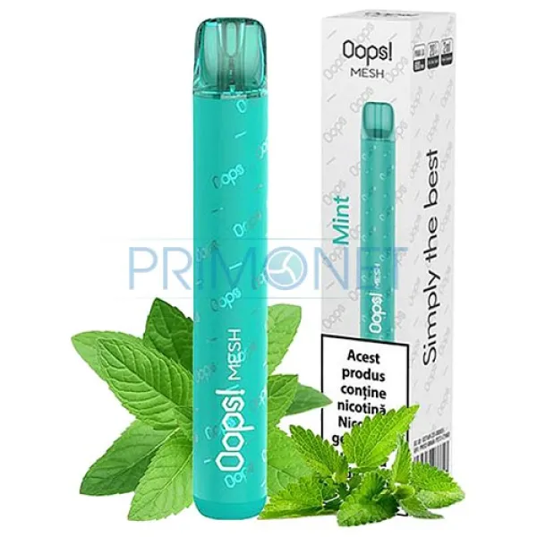 Mini narghilea OOPS Mesh Mint (2% nicotina)
