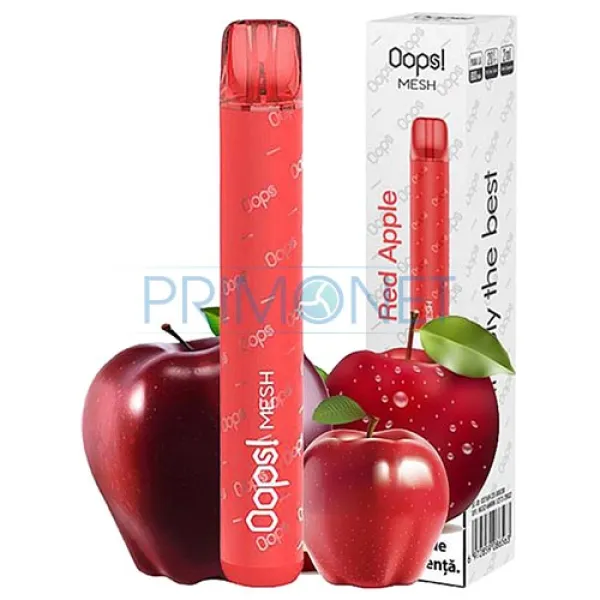 Mini narghilea OOPS Mesh Red Apple (2% nicotina)