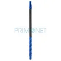 Narghilea de culoare albastra cu bol si coloana de fum transparente Kaya Elox 630FL Shim Blue 75 CM
