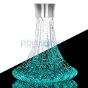 Narghilea Aladin Epox 360 Blue Glow 44 CM cu bol fosforescent albastru