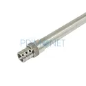 Narghilea profesionala cu un furtun Aladin MVP 460 M1 Silver and Black