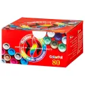 Pachet cu 10 carbuni pentru narghilea Golden River Mixed Colors cu diametru de 33 mm