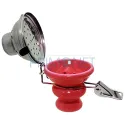 Creuzet pentru narghilea cu capac exterior antivant multicolor