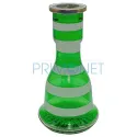 Narghilea de origine egipt T77 Green cu inaltimea totala de 82 centimetrii si prevazuta cu trei furtunuri