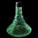 Narghilea Kaya elox Eco Giza Glow cu inaltimea de 58 CM de culoare neagra cu bol fosforescent