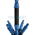 Narghilea de calitate de 74 de cm model Crown Elox Flash cu coloana de fum din lemn de fag gravat marca Kaya