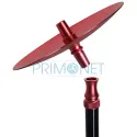 Narghilea din sticla si otel inoxidabil Kaya Elox Eco Carbonia Red cu inaltimea de 58 CM