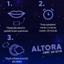Pouch cu nicotina cu gust de afine si gheata racoritoare Altora Blueberry Ice Galaxy Strong 60 mg
