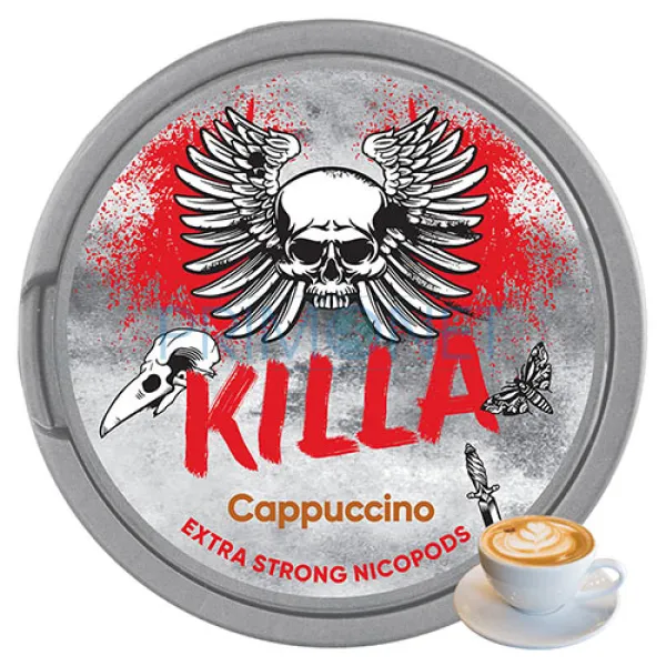 Pouch nicotina Killa Cappuccino Strong 16 mg/g (12,8 mg/pouch)