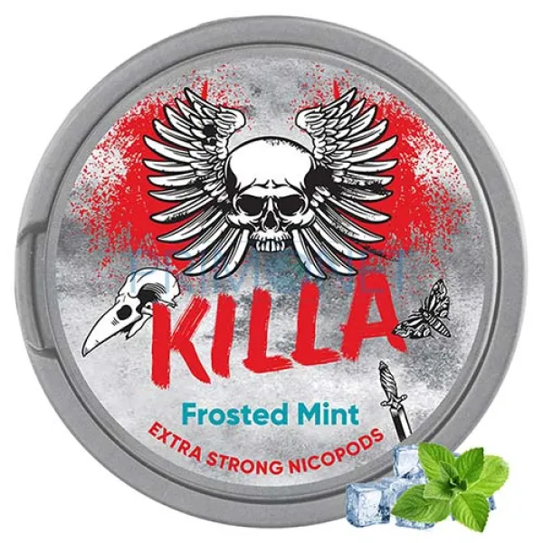 Pouch nicotina Killa Frosted Mint Strong 16 mg/g (12,8 mg/pouch)
