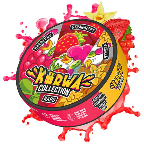 Pouch nicotina Kurwa Barberry Strawberry Vanilla Strong (25 mg)