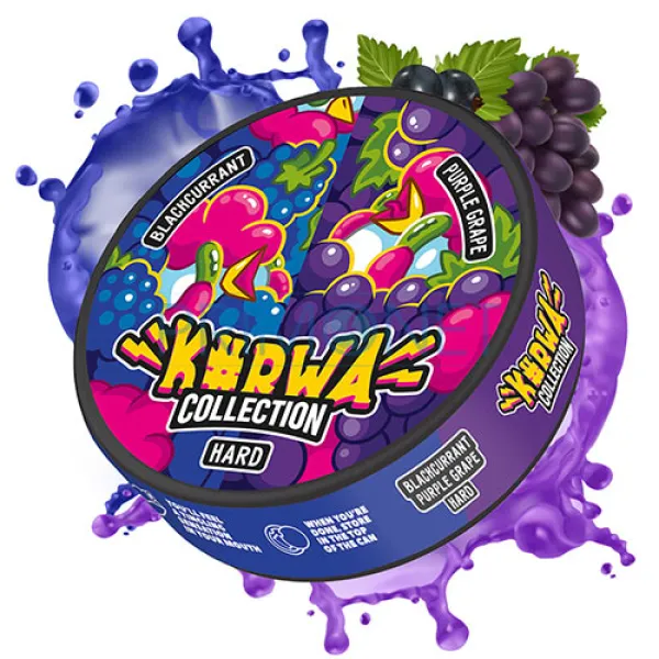 Pouch nicotina Kurwa Blackcurrant Purple Grape Strong (25 mg)