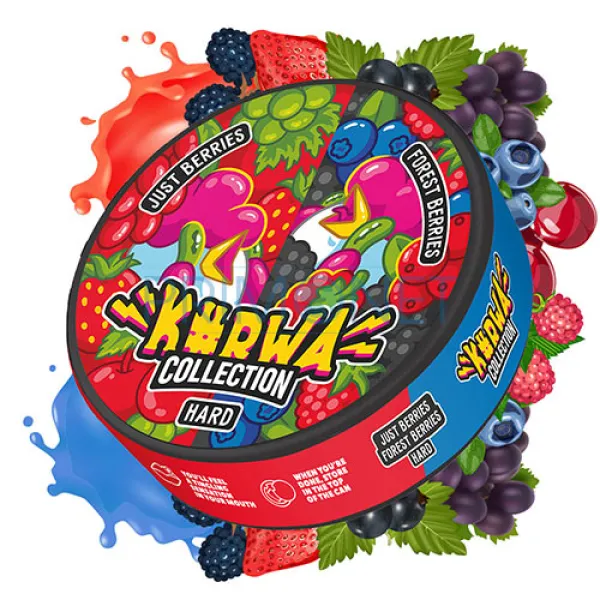 Pouch nicotina Kurwa Just Berries Forest Berries Strong (25 mg)