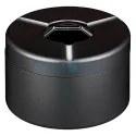 Scrumiera metalica de culoare neagra Angel 2