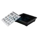 Scrumiera pentru trabucuri Angelo Black din aluminiu