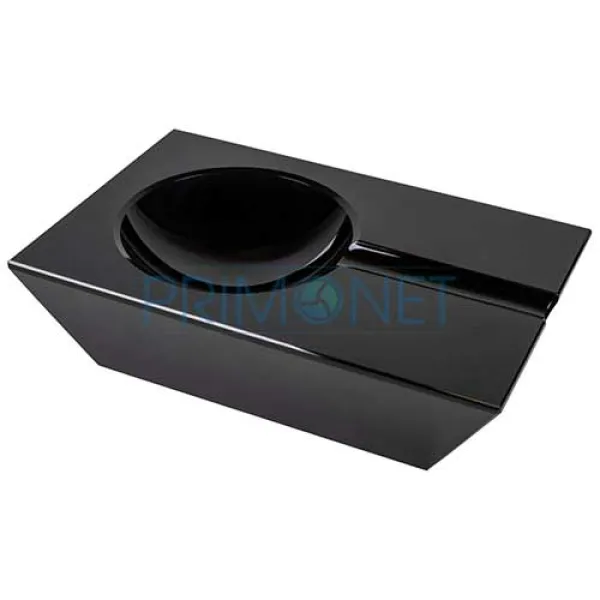 523441 Scrumiera trabuc cristal negru