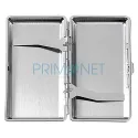 Tabachera metalica Angel 80 Blue 120 mm cu exterior piele artificiala