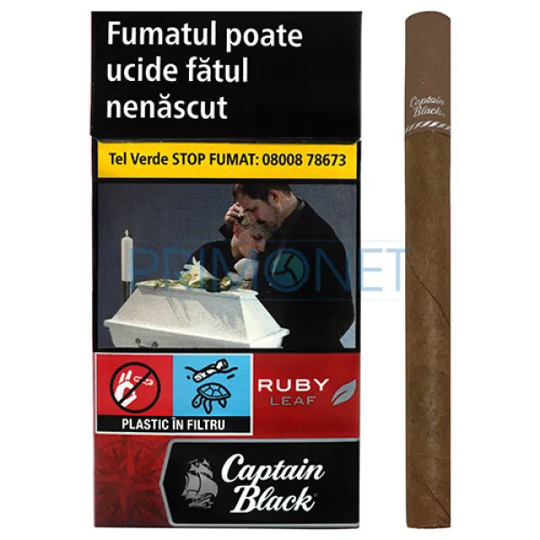 Tigari de foi Captain Black Filter Ruby 19g (cirese) 10