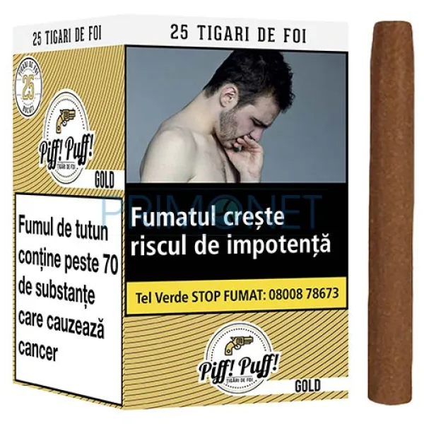 Tigari de Foi Piff Puff Gold 240g (vanilie) 25 T&T