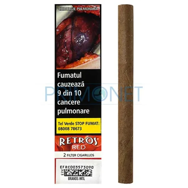 Tigari de foi Retros Red American Blend 4g (2)