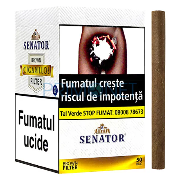 Tigari de foi Senator Filter Brown 65g (50)