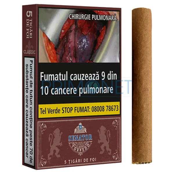 Tigari de foi Senator Torpedo Classic 46g (5)