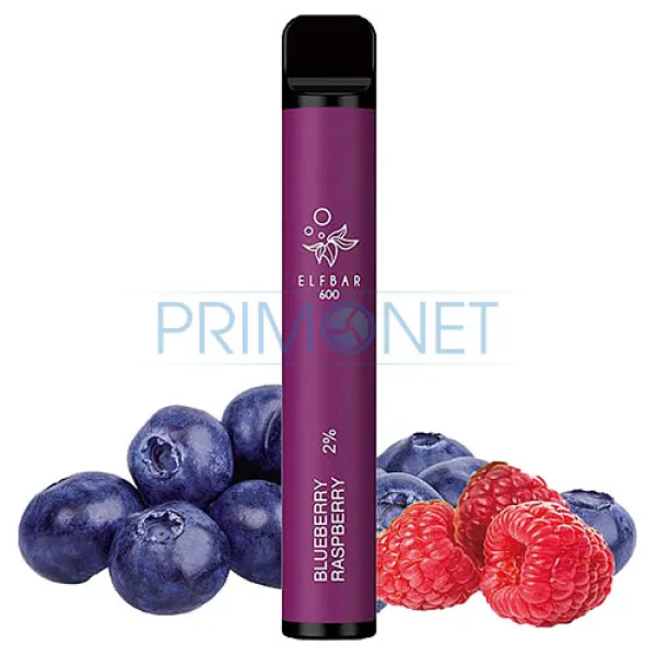 Mini narghilea Elf Bar Blueberry Raspberry 600 (20 mg)