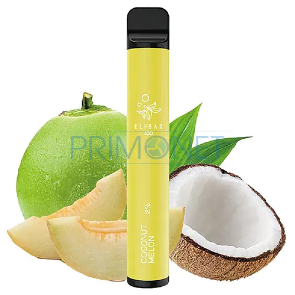 Mini narghilea Elf Bar Coconut Melon 600 (20 mg)