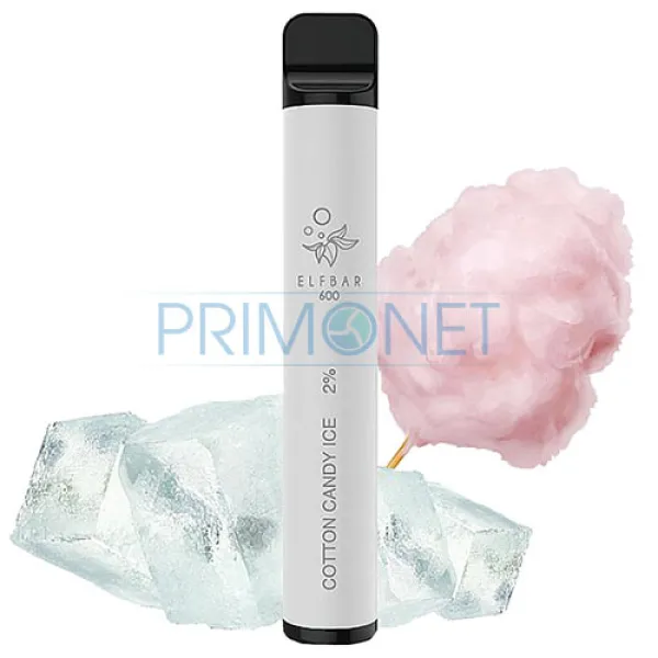 Mini narghilea Elf Bar Cotton Candy Ice 600 (20 mg)