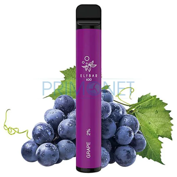 Mini narghilea Elf Bar Grape 600 (20 mg)