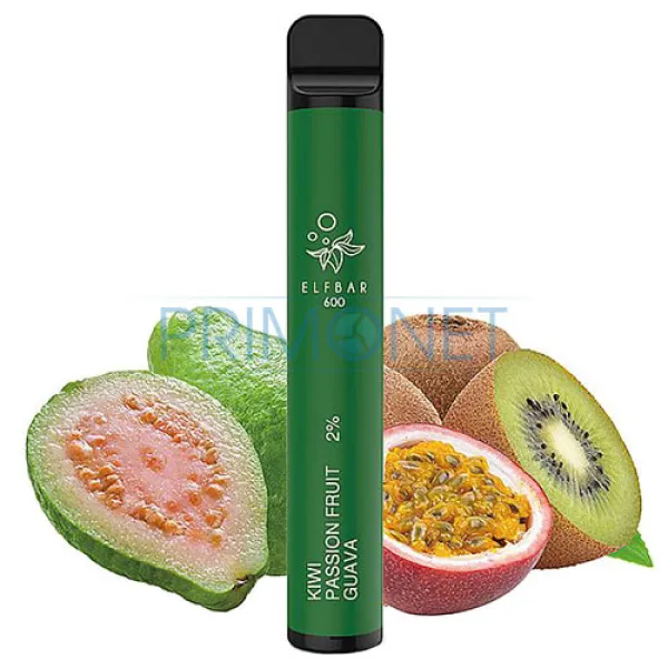 Mini narghilea Elf Bar Kiwi Passion Fruit Guava 600 (20 mg)