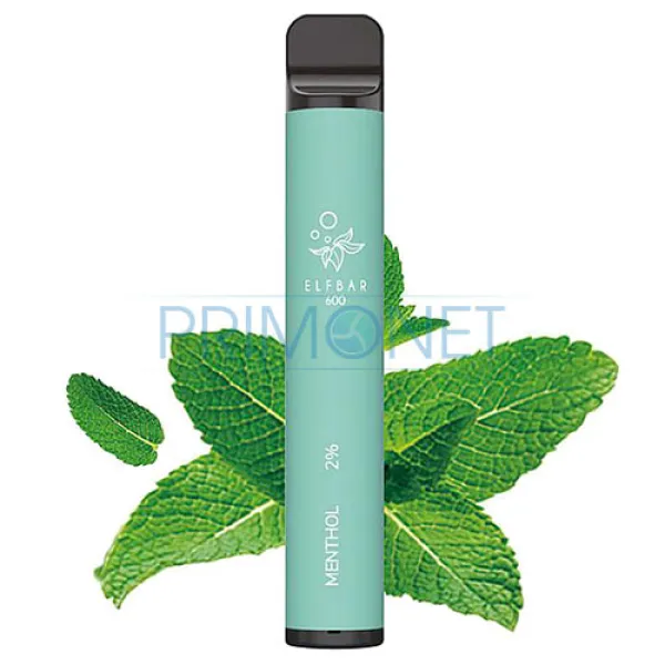 Mini narghilea Elf Bar Menthol 600 (20 mg)