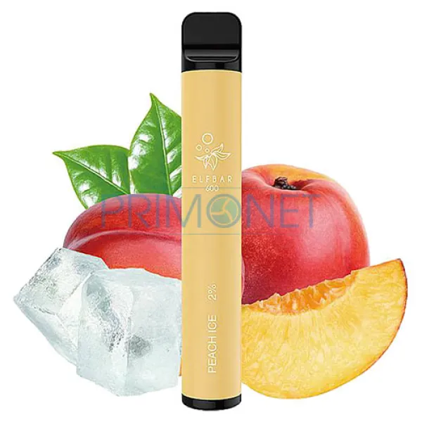 Mini narghilea Elf Bar Peach Ice 600 (20 mg)