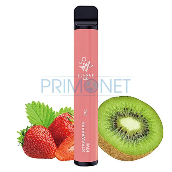 Mini narghilea Elf Bar Strawberry Kiwi 600 (20 mg)