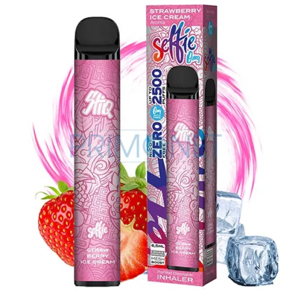 Mini narghilea Selfie STIQ Strawberry Ice Cream (0 mg) 2500 pufuri