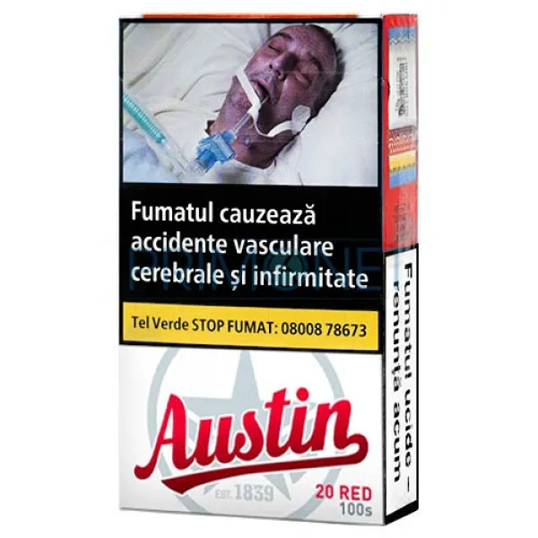 Tigarete Austin 100's Red