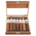 Cutie din lemn cu 7 trabucuri diferite Casa Turrent 1880 Robusto Mix